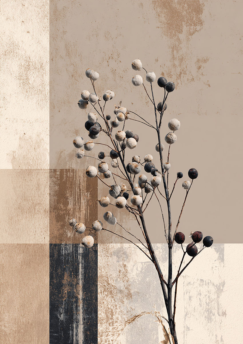 Tree Flower Artwork Canvas Print & Poster Wall Art - AI PRINT LAB